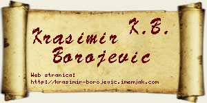 Krasimir Borojević vizit kartica